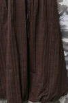 AVIVA JIFEI XUE 25 Autumn and Winter Simple Shirt/Layered Balloon Skirt AJX-FW25-LBS-USCT-Umber Stripe Skirt (FW25-ES)